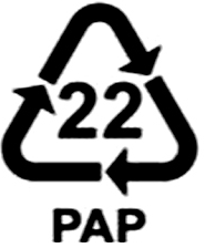 recyklačný symbol papier