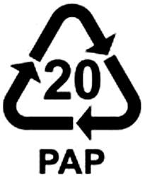 recyklačný symbol vlnitá lepenka