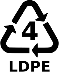 recyklačný symbol LDPE