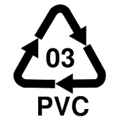 recyklačný symbol PVC